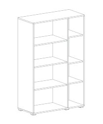 Шкаф-витрина Ницца 2 двери