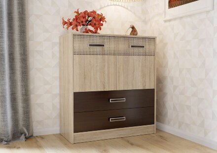 Комод с дверками и ящиками Румба  