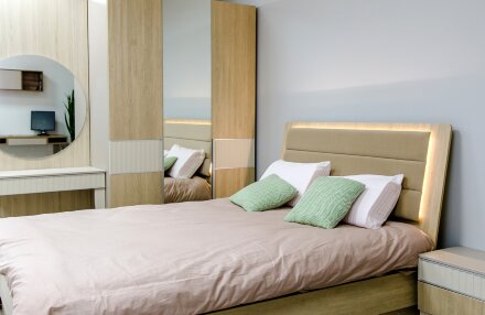 Кровать с подсветкой Беатрис (подъемный механизм) 